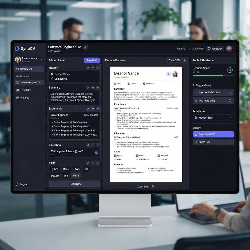 DynoCV - Resume Builder